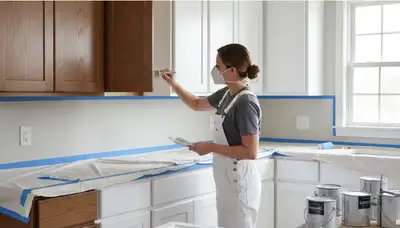 Cabinet painting service in Hoboken, NJ for durable, moisture-resistant kitchen cabinet finishes