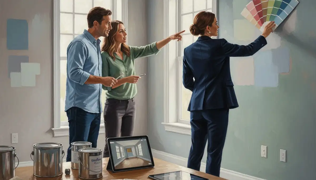 Hoboken, NJ color consultation for painting services with expert paint swatches and design guidance