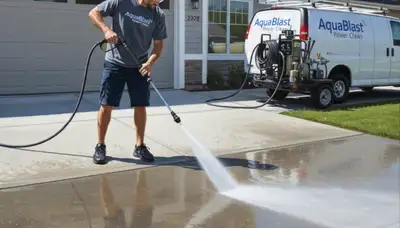 Hoboken, NJ concrete pressure cleaning by Hoboken Paint Pros removing dirt and mildew from walkway