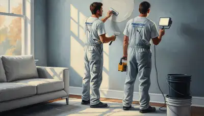 Professional drywall repair in Hoboken, NJ by Hoboken Paint Pros, fixing wall cracks and holes