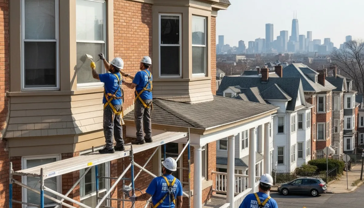 Professional painting service team in Hoboken, NJ, delivering interior and exterior house painting services