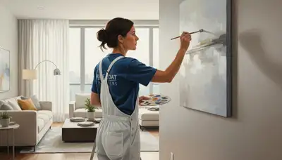 Paint touch-up service in Hoboken, NJ for matching finishes and seamless wall repairs