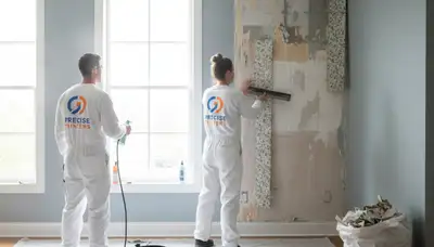 Wallpaper removal prep in Hoboken, NJ by Hoboken Paint Pros for smooth, paint-ready walls