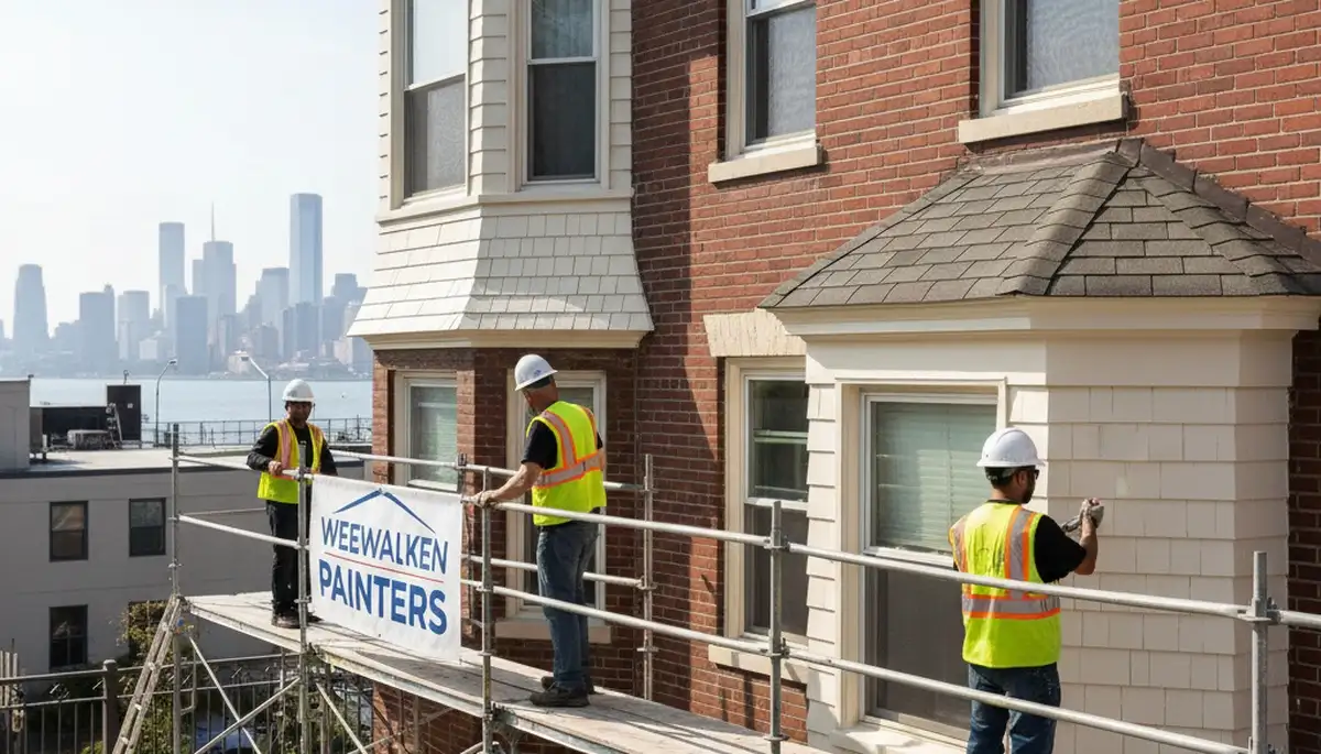Professional painting crew serving Hoboken, NJ for interior and exterior home painting services