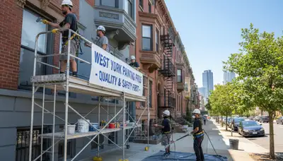 Painting contractors in Hoboken, NJ providing professional interior and exterior house painting services
